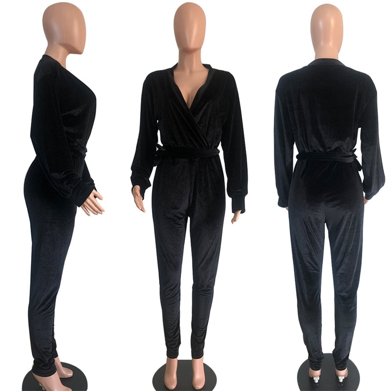 Velour Couture Jumpsuit XL-5XL