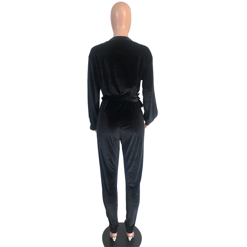 Velour Couture Jumpsuit XL-5XL