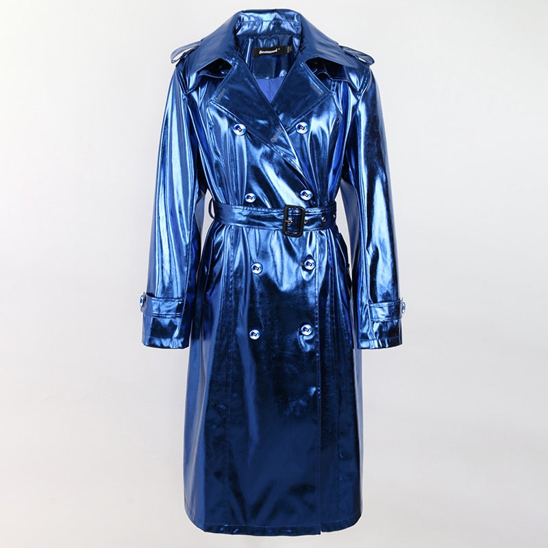 Shiny Baby Trench Coat up to 5XL