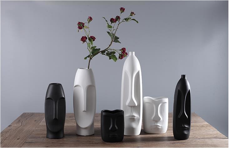 Ceramic Face Vase