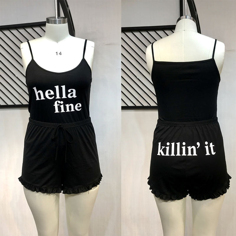 Hella Fine Pajama Short Set XL-5XL