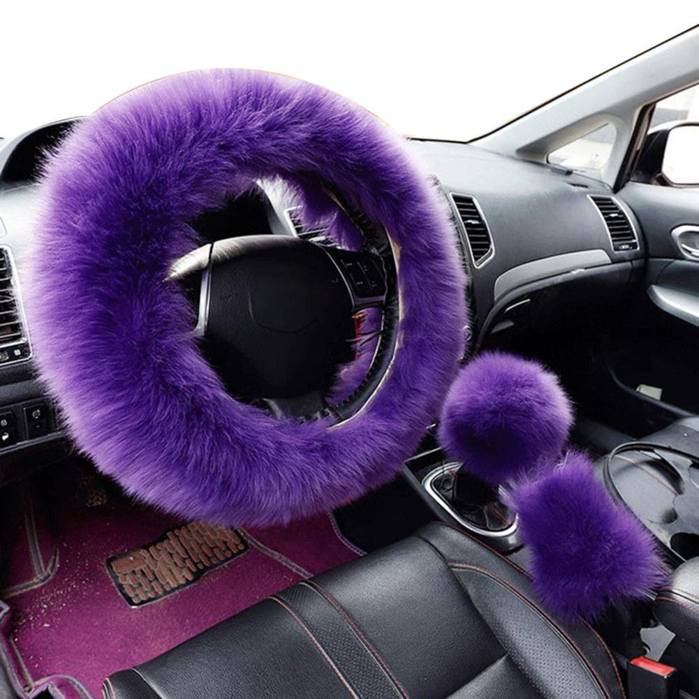 Faux Fur Steering Wheel Covers