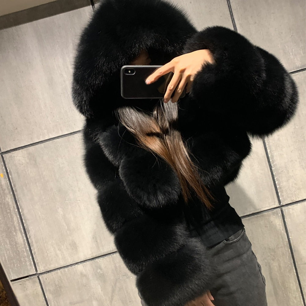 Cropped Fluffy Coat