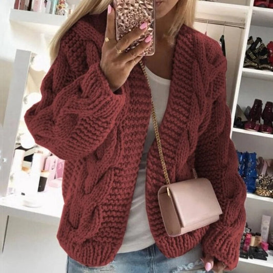 Twistedly Thick Cardigan