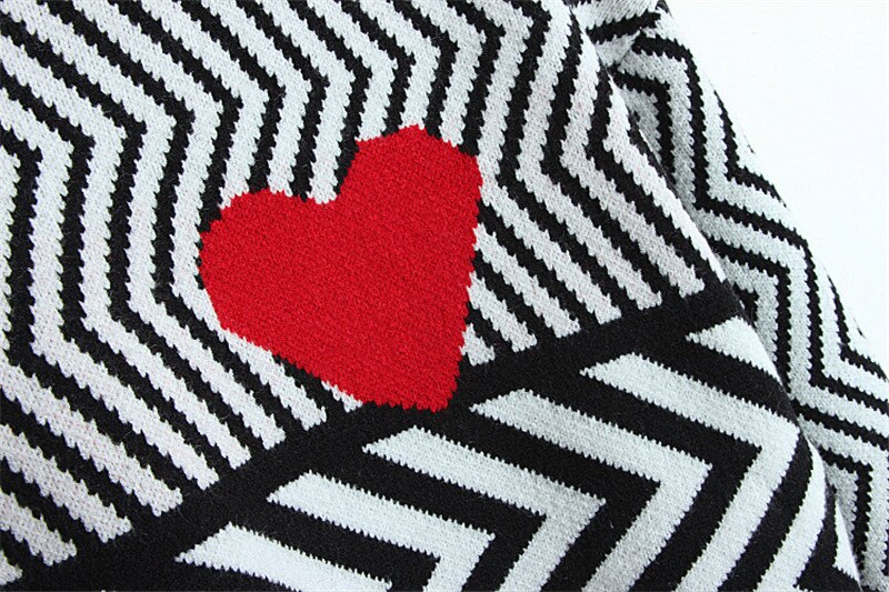 Geometric Heart Sweater