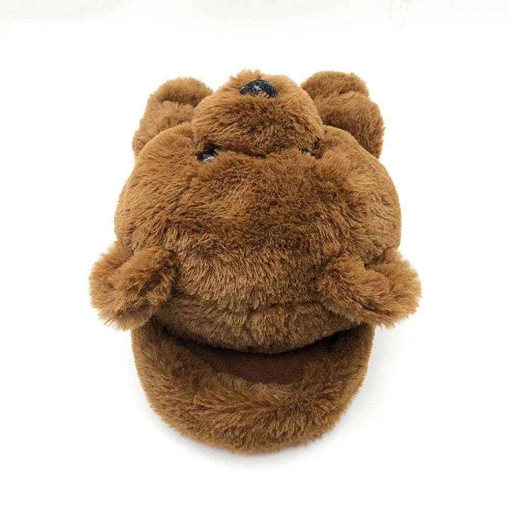 Teddy Bear Slip-On Slippers