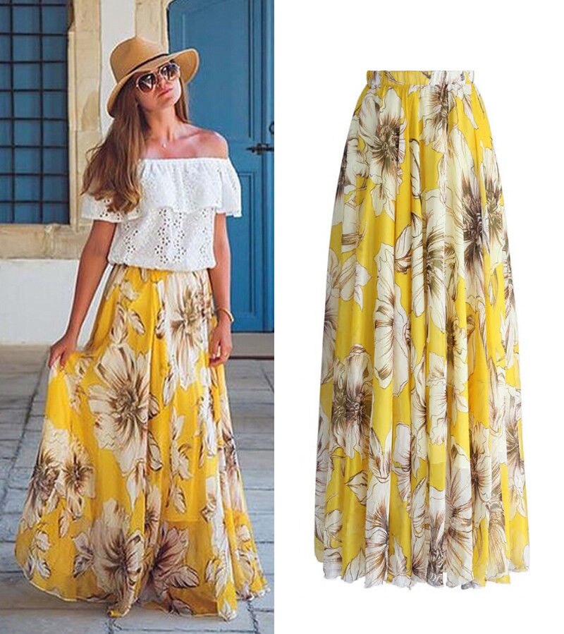Floral Bohemian Skirt