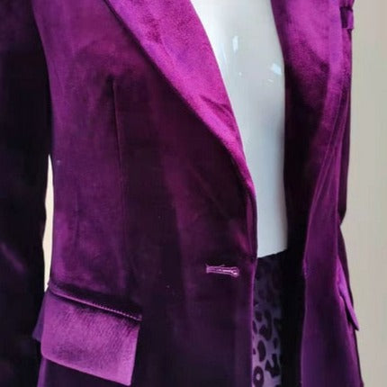 Purple Passion Blazer & Stocking Set