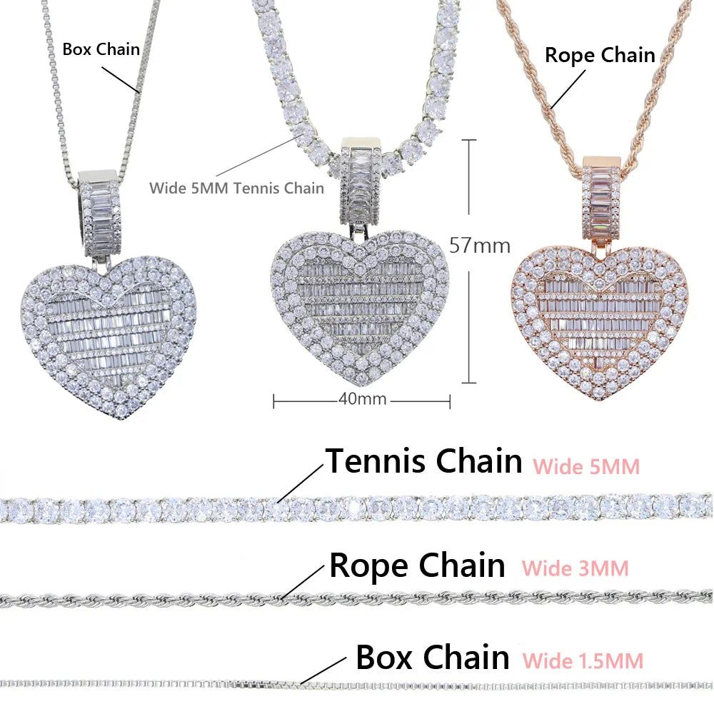 Opened Heart Necklace