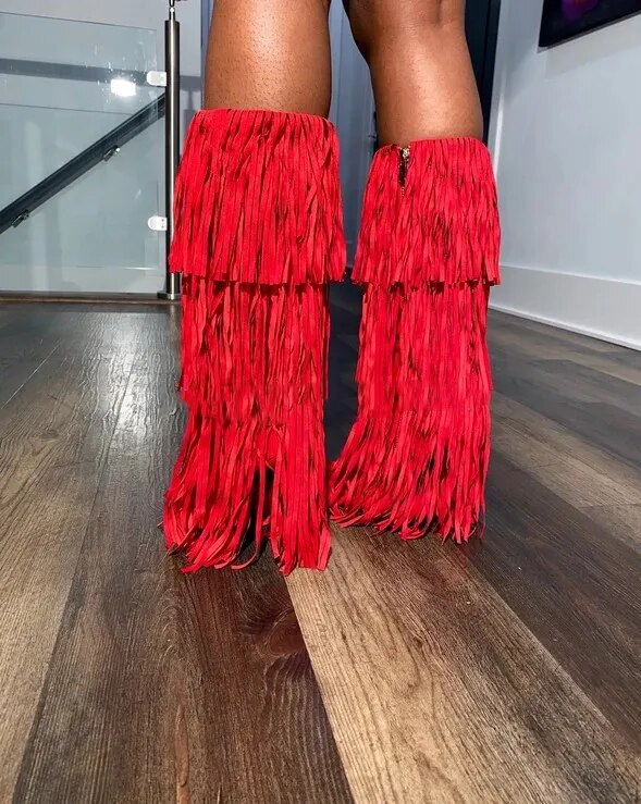 Fringe Party Boots