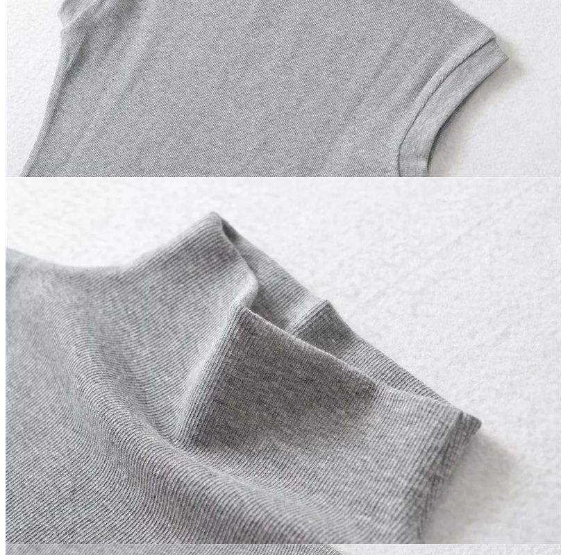Fitted Turtleneck T-Shirt