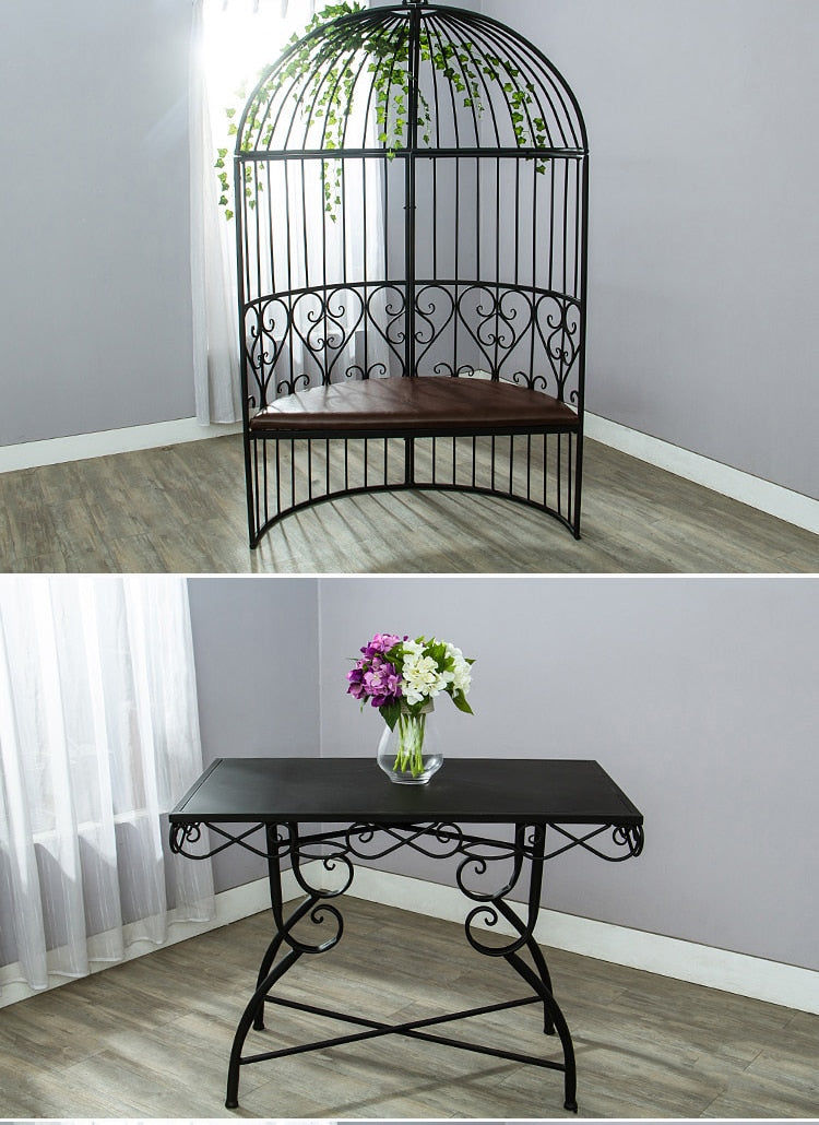 Bird Cage Dining Table Set