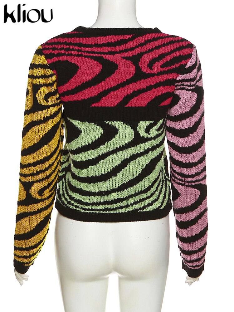 Color Bandit Crop Sweater