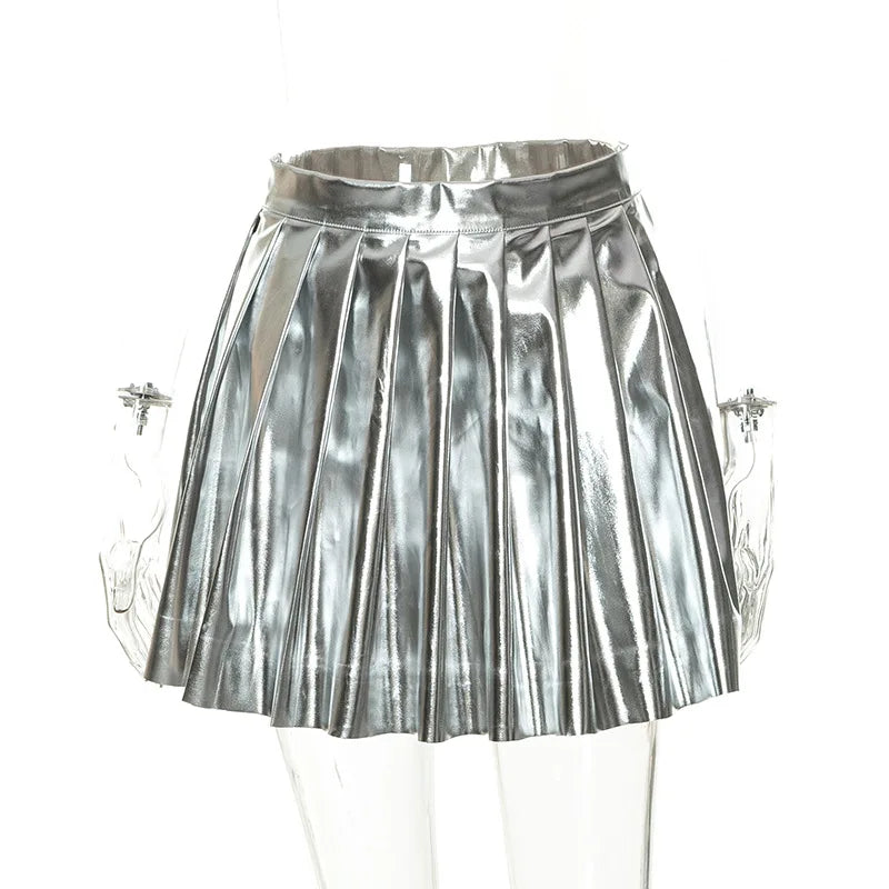 Metallic Mama Mini Skirt