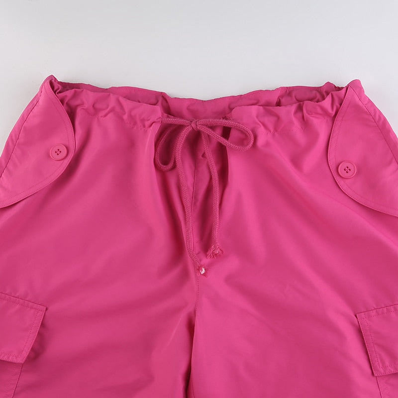 Oversized Pink Cargo Pants