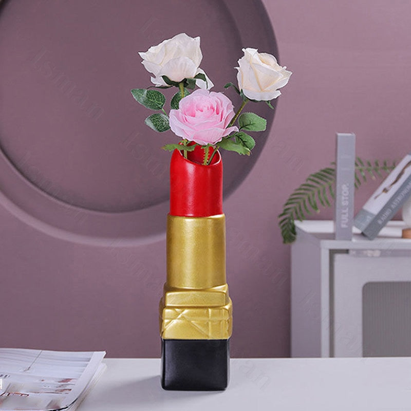 Pink Lipstick Vase