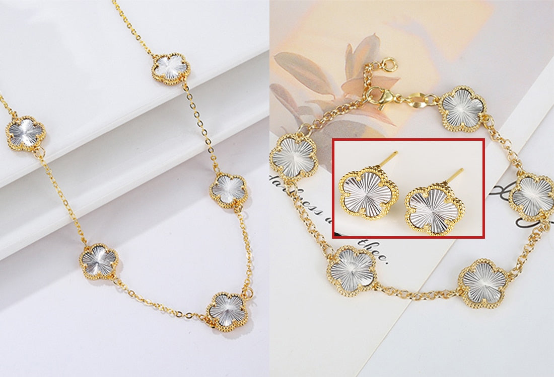 Flower Power Necklace/Bracelet Set