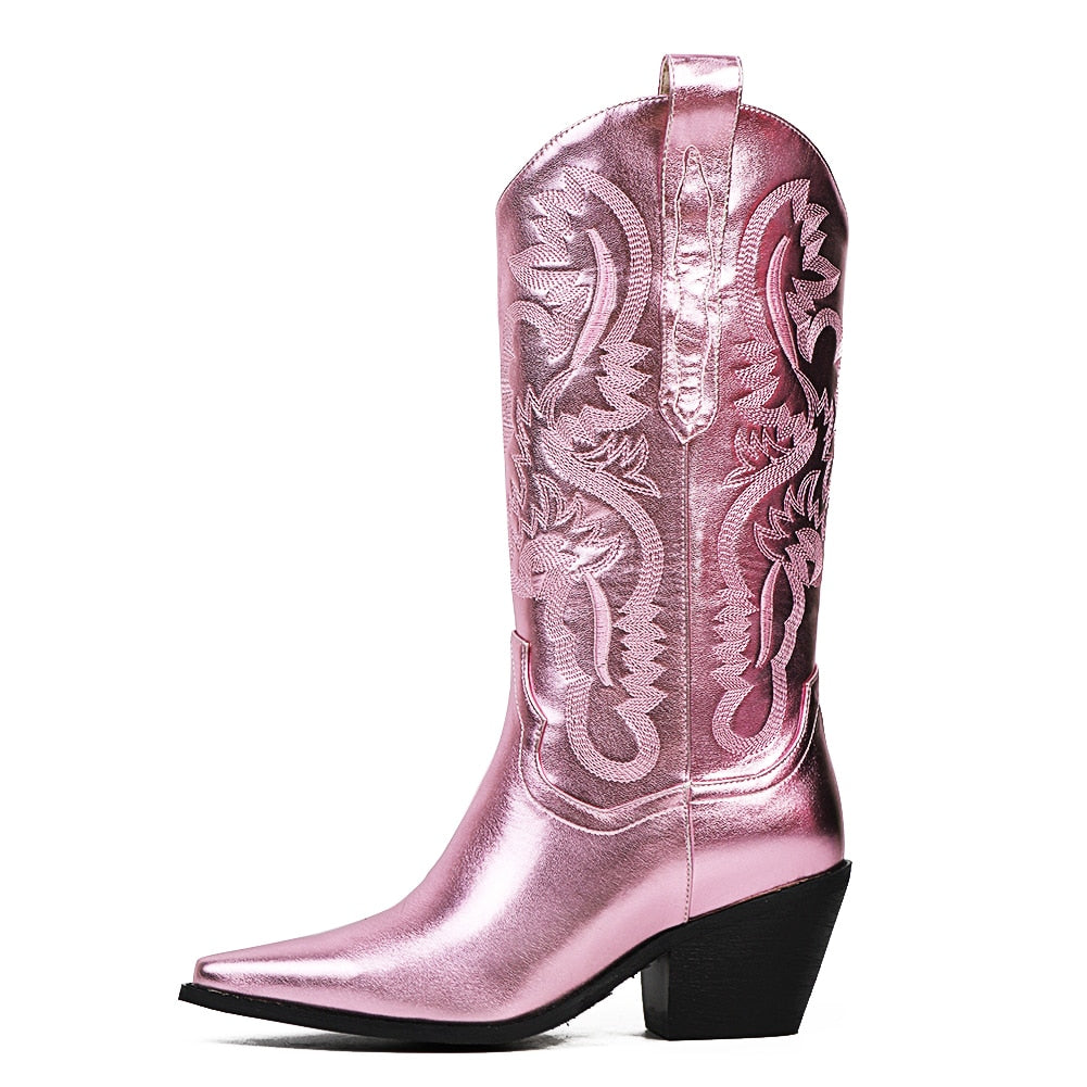 Metallic Maiden Cowboy Boots