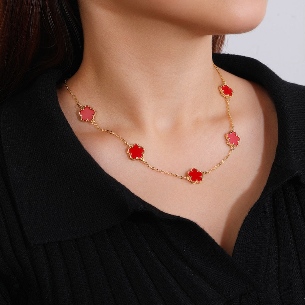 Flower Power Necklace/Bracelet Set