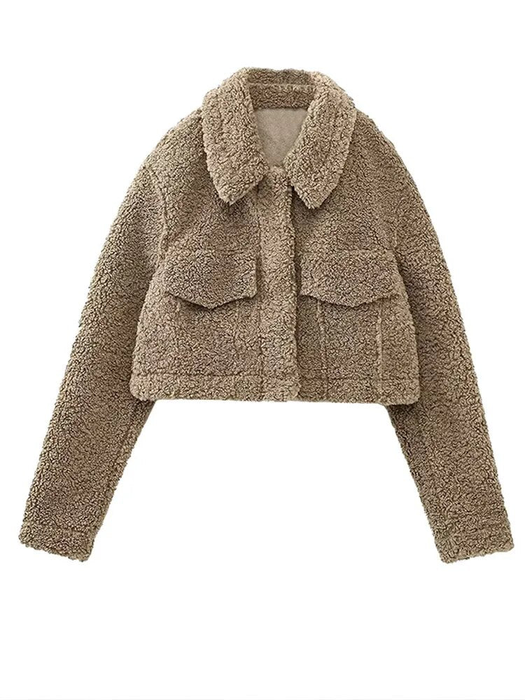 Casual And Cute Teddy Jacket