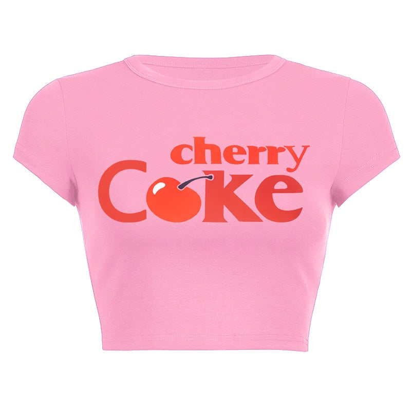 Cherry Coke Crop Top