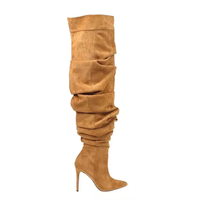 Wrinkled Fashion Boots