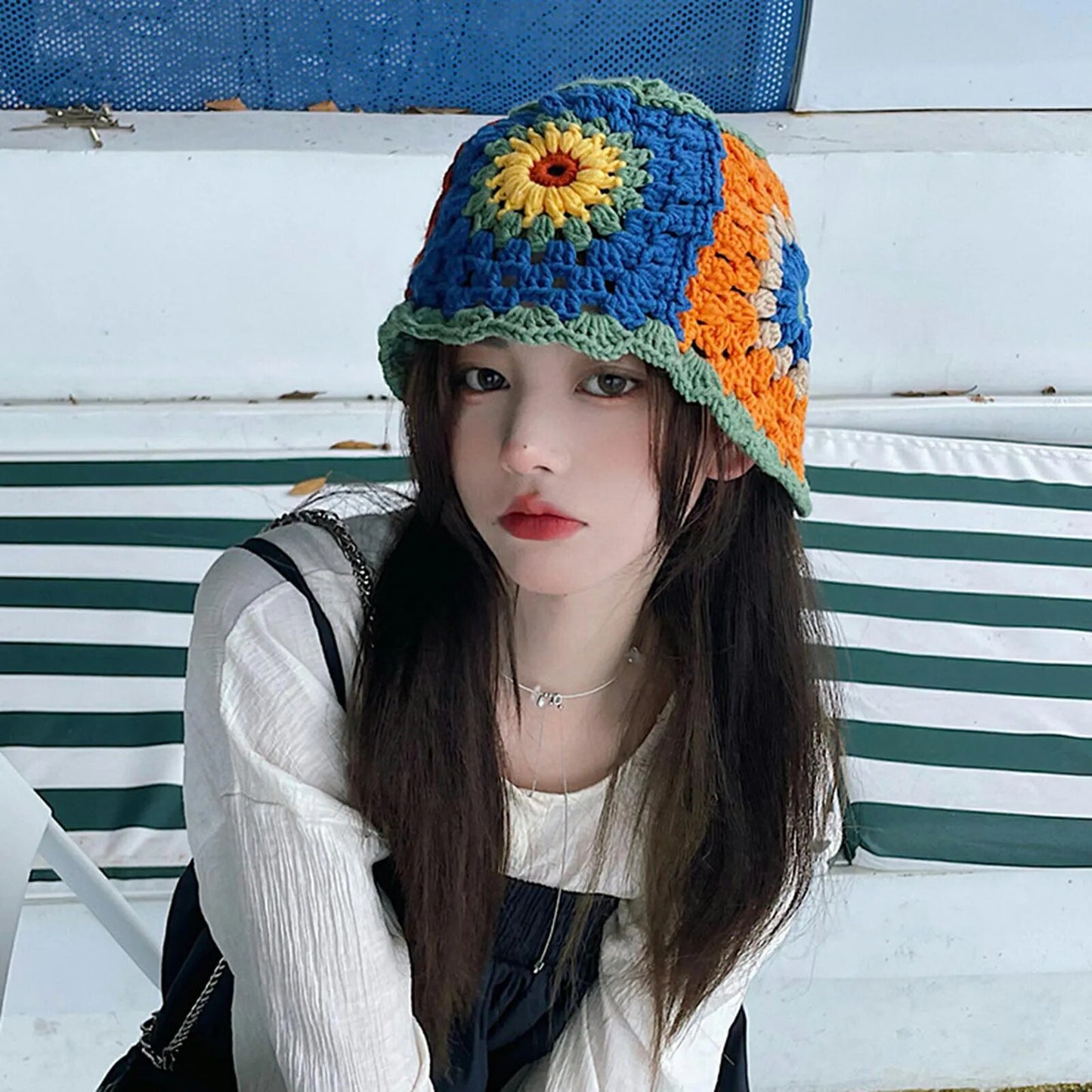 Summer Knit Bucket Hat