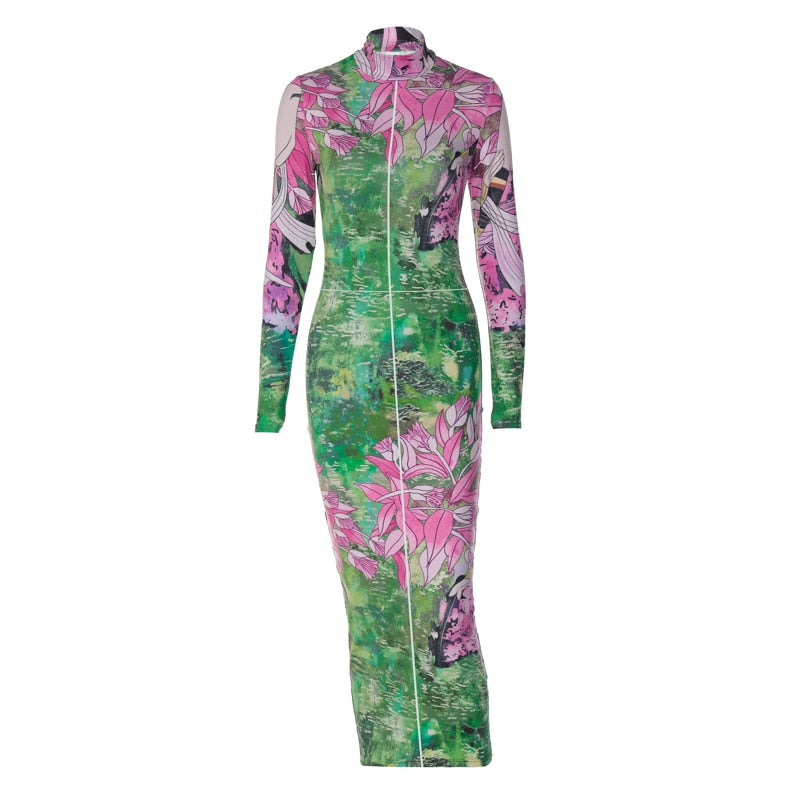Floral Extreme Body Dress