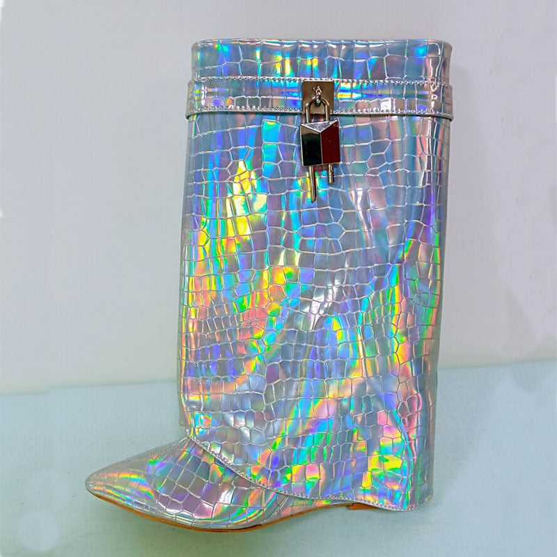 Shiny Python Boots