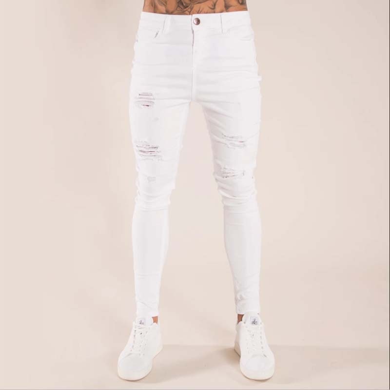 Skinny Ripped Graphic Jeans