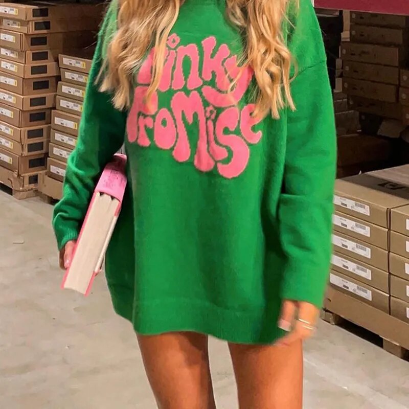 Pinky Promise Reverse Sweater