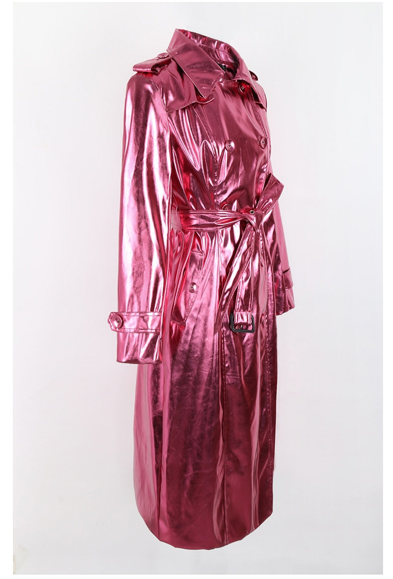 Shiny Baby Trench Coat up to 5XL