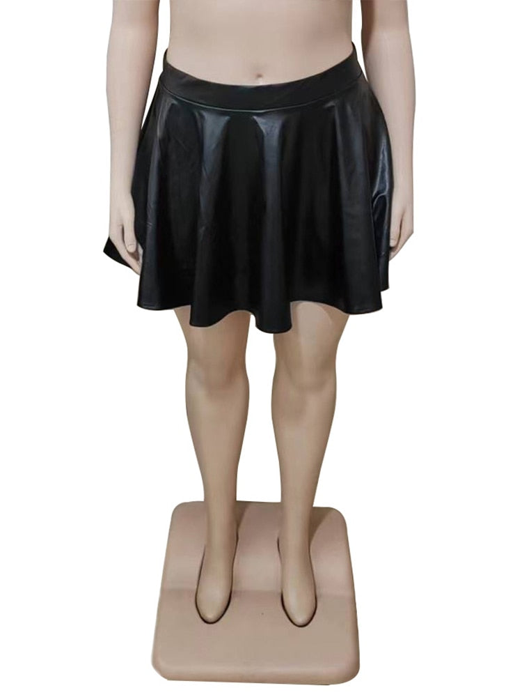 Flare Mini Skirt L-5XL
