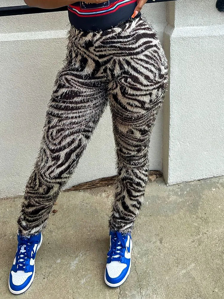 Zebra Frenzy Pants