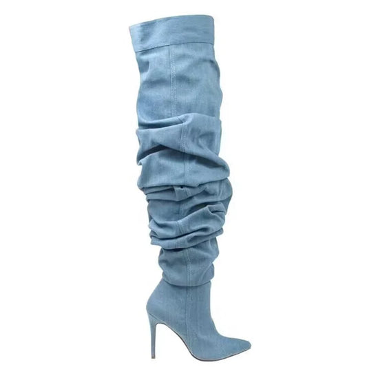 Wrinkled Fashion Boots