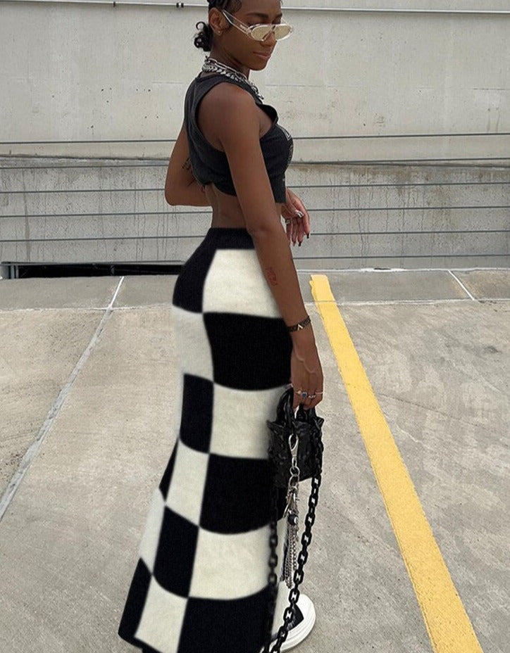 Checkerboard Skirt