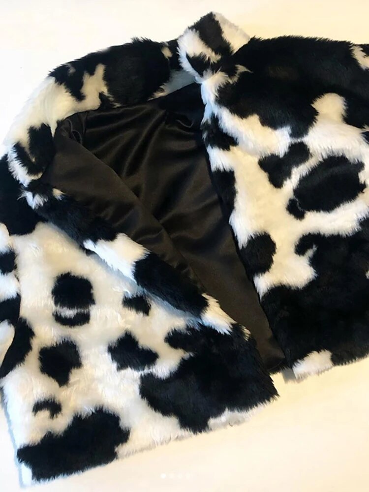 Punk Cow Fur Coats