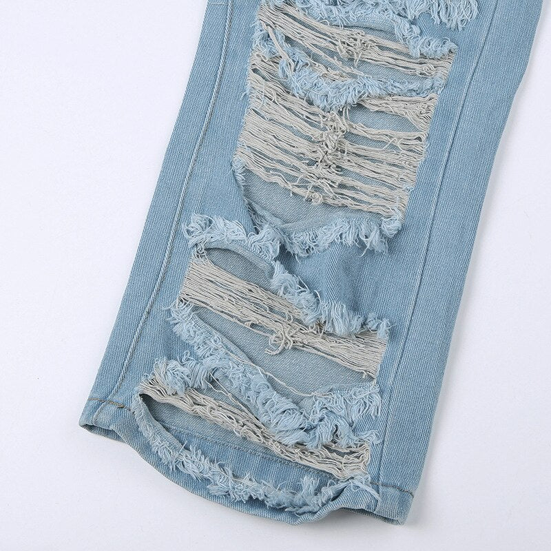 Shredded Parts Jeans