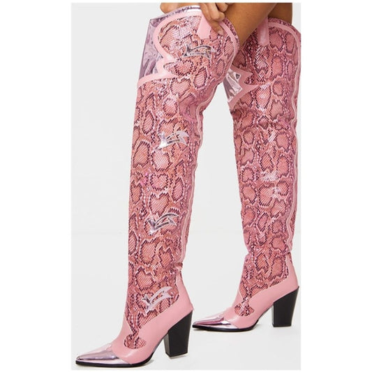 Pink Power Cowboy Boots