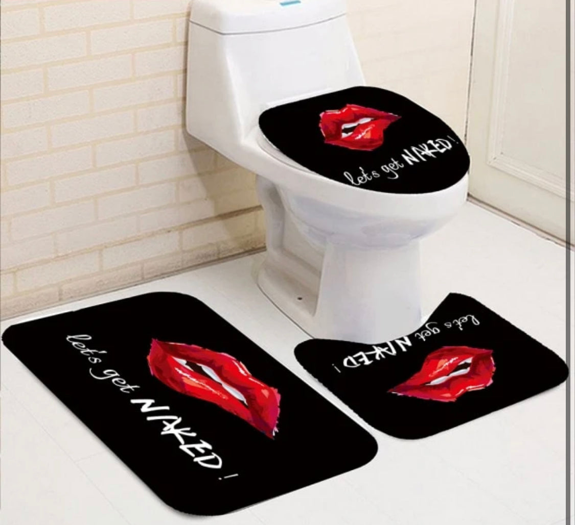 Red Lips & Heels Bathroom Set