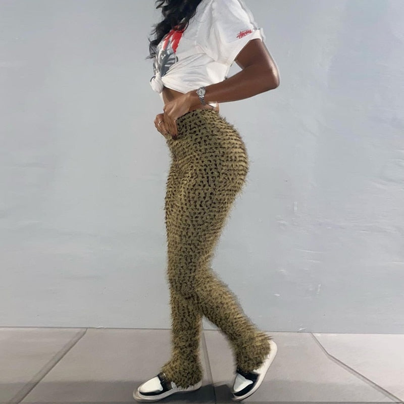Fur Buddy Leopard Pants