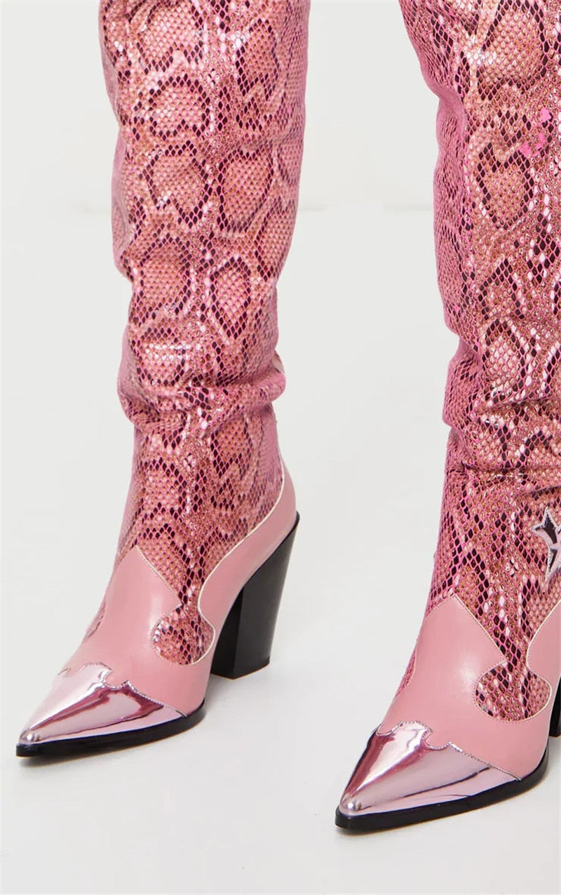 Pink Power Cowboy Boots
