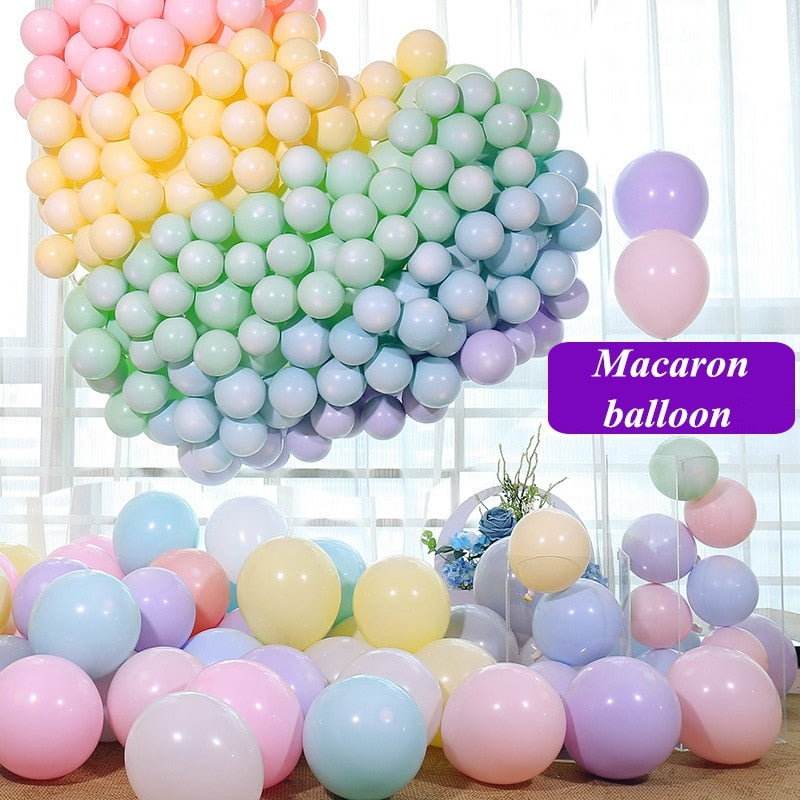 10-50pcs 10inch Macaron Love Heart Balloons Latex Helium Balloon Wedding Birthday Party Decoration Baby Shower Supplies Ballons