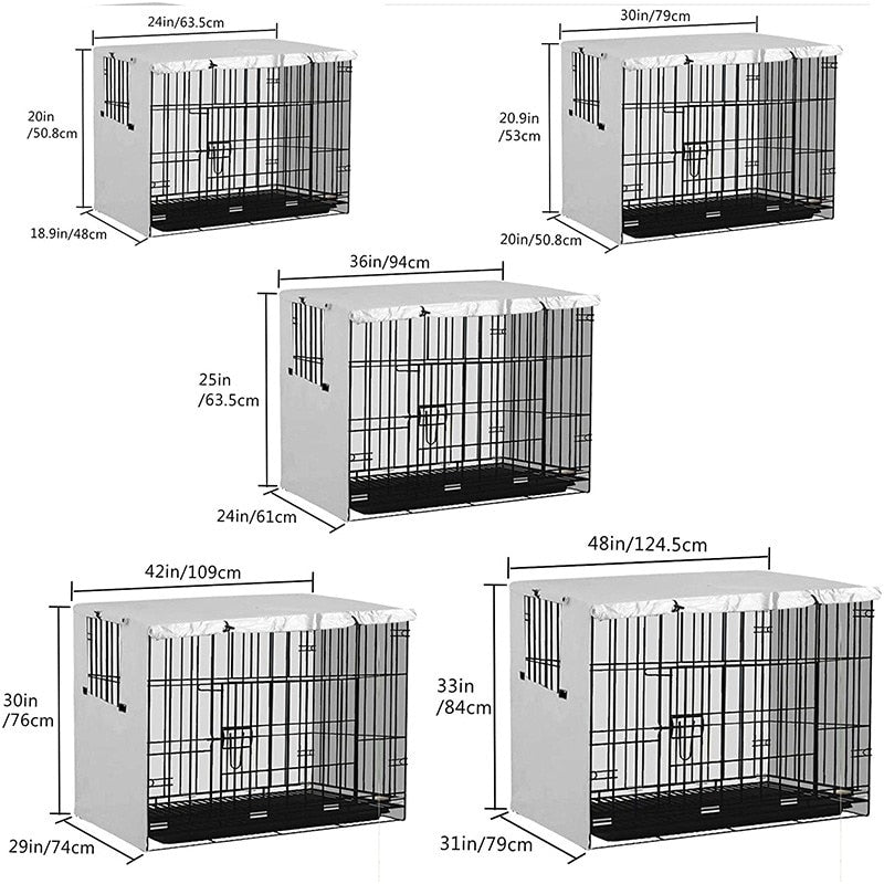 Oxford Dog Cage With Cover