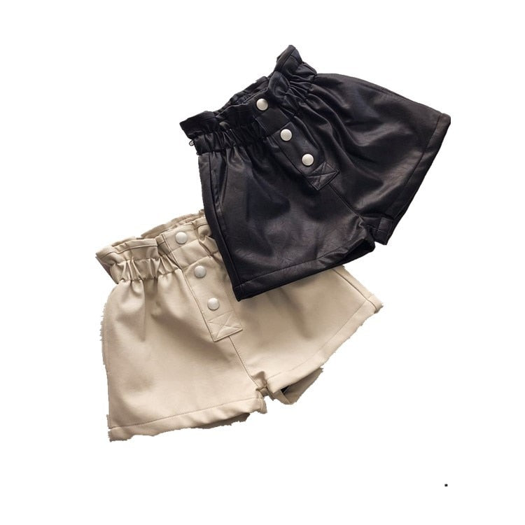 Leather Shorts 3T-12Y