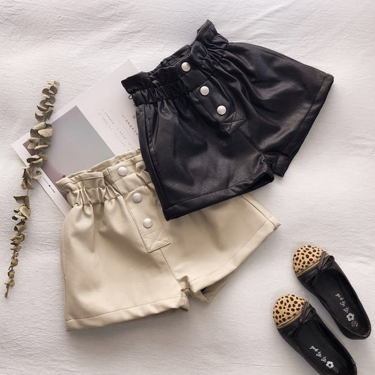 Leather Shorts 3T-12Y