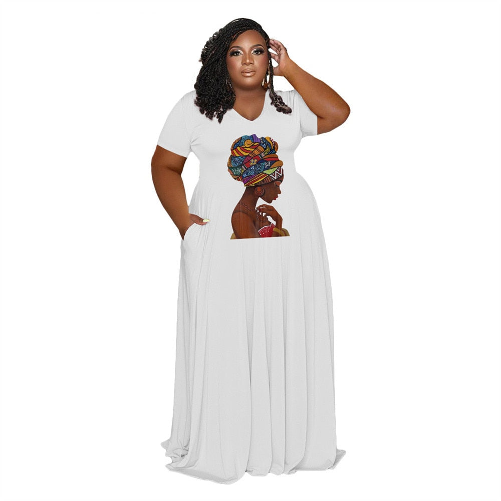 Afro Queen Dress XL-5XL