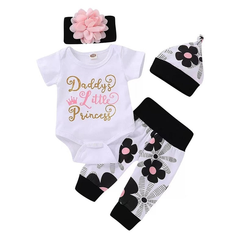 Assorted Pant Sets With Headbands 3M-18M