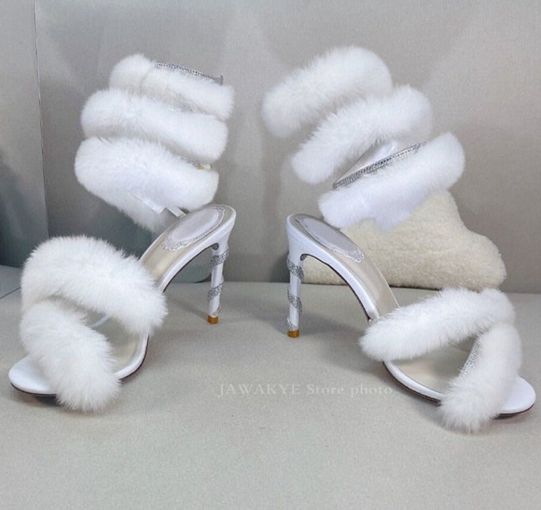 Fur Bunny Sandals