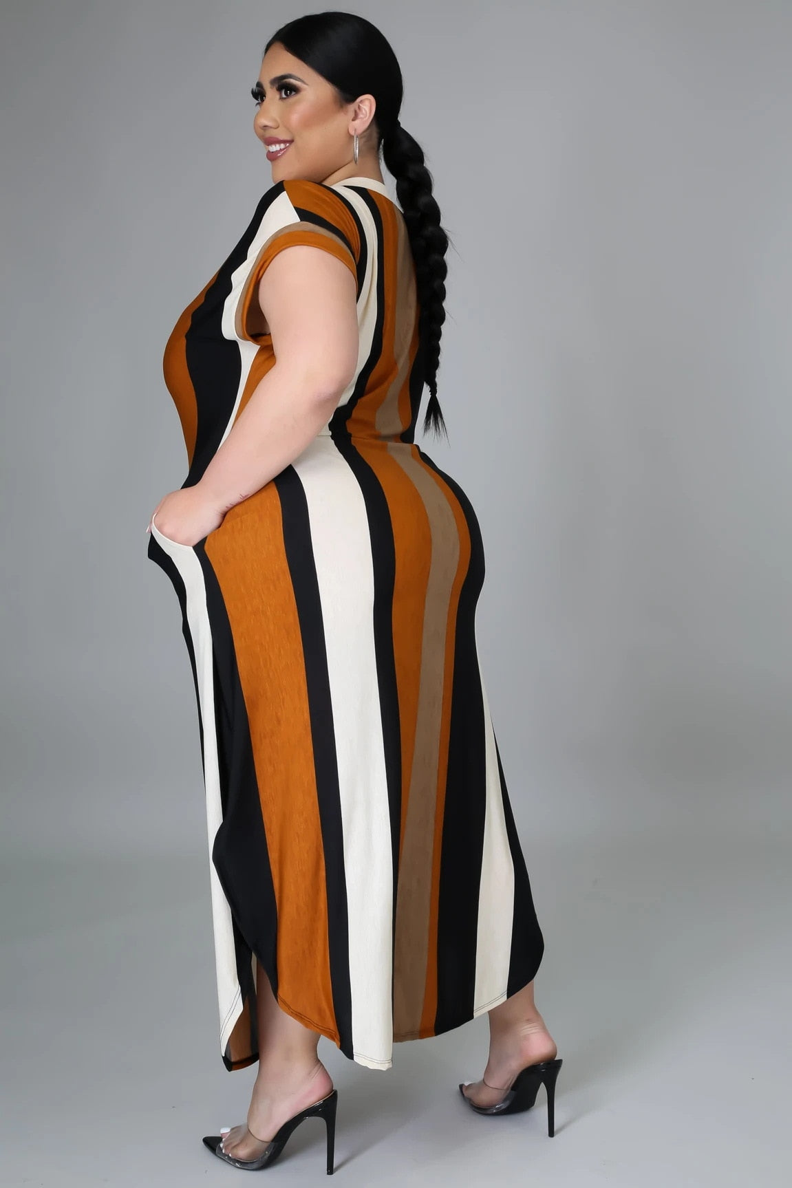 Striped Pleasure Dress XL-5XL
